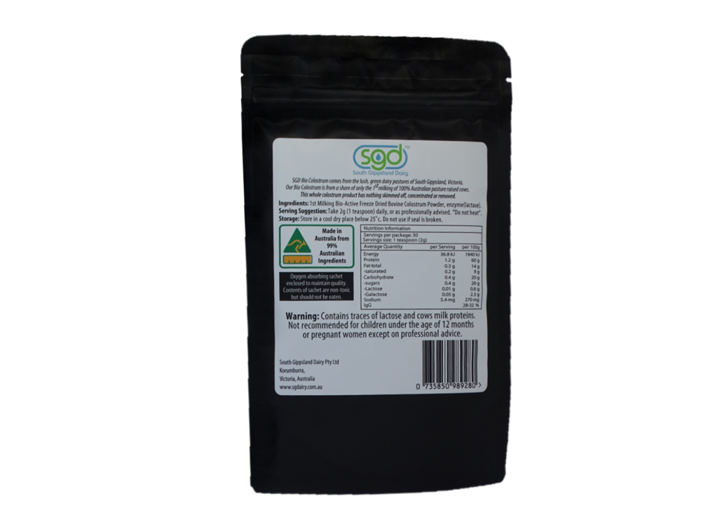 Colostrum Powder (contains Lactose)